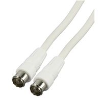 Valueline CABLE-529 coax-kabel 1,5 m F Wit - thumbnail