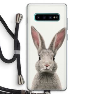 Daisy: Samsung Galaxy S10 Plus Transparant Hoesje met koord