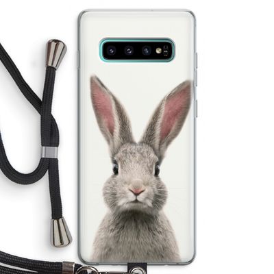Daisy: Samsung Galaxy S10 Plus Transparant Hoesje met koord