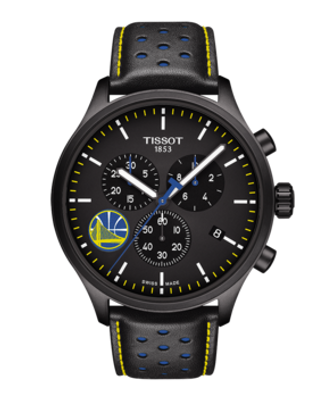 Horlogeband Tissot T1166173605102 / T600041553 Leder Zwart 22mm