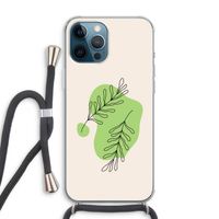 Beleaf in you: iPhone 12 Pro Max Transparant Hoesje met koord