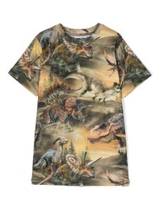 Molo t-shirt Rame à imprimé dinosaure - Jaune