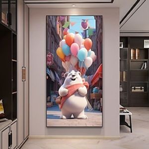 1pc dier diy diamant schilderij anime ballon beer diamant schilderij handwerk thuis cadeau zonder frame miniinthebox
