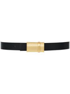 Ferragamo ceinture en cuir à design réversible - Noir