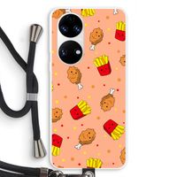 Chicken 'n Fries: Huawei P50 Transparant Hoesje met koord