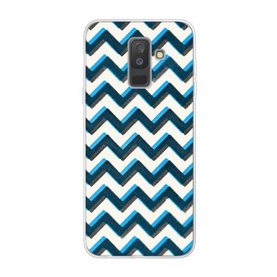 Onderbroken lijn: Samsung Galaxy A6 Plus (2018) Transparant Hoesje