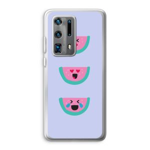 Smiley watermeloen: Huawei P40 Pro Plus Transparant Hoesje