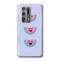 Smiley watermeloen: Huawei P40 Pro Plus Transparant Hoesje