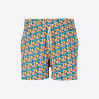 Zwemshort Blauw Print