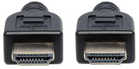 Manhattan 353939 HDMI-kabel HDMI Aansluitkabel HDMI-A-stekker, HDMI-A-stekker 2.00 m Zwart UL gecertificeerd, Ultra HD-HDMI - thumbnail