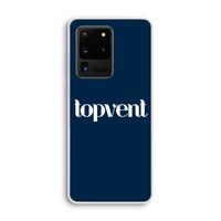 Topvent Navy: Samsung Galaxy S20 Ultra Transparant Hoesje