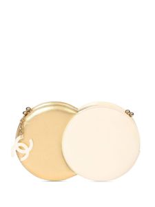 CHANEL Pre-Owned pochette Double Circle en cuir (2006) - Blanc