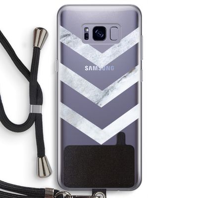 Marmeren pijlen: Samsung Galaxy S8 Transparant Hoesje met koord