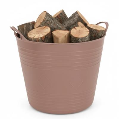 Storage solutions opbergmand - roze - 27 l - kunststof - 42 x 40 x 35 cm - met handvatten Storage solutions opbergmand - roze - 27 l - kunststof - 42 x 40 x 35 cm - met handvatten