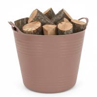 Storage solutions opbergmand - roze - 27 l - kunststof - 42 x 40 x 35 cm - met handvatten