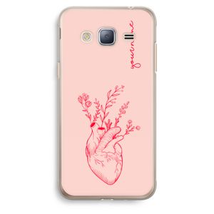 Blooming Heart: Samsung Galaxy J3 (2016) Transparant Hoesje