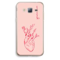 Blooming Heart: Samsung Galaxy J3 (2016) Transparant Hoesje