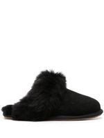 UGG chaussons Scuff Sis en peau lainée - Noir