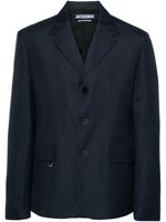 Jacquemus blazer La Veste Cabri - Bleu - thumbnail