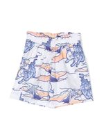 Kenzo Kids short à imprimé graphique - Blanc - thumbnail