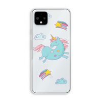 Vliegende eenhoorn: Pixel 4 XL Transparant Hoesje