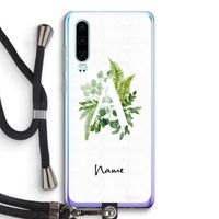 Green Brush: Huawei P30 Transparant Hoesje met koord