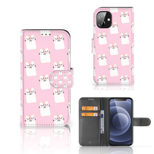 Apple iPhone 12 Mini Telefoonhoesje met Pasjes Sleeping Cats