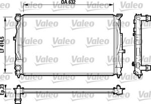 Radiateur VALEO, u.a. für Audi, VW, Skoda