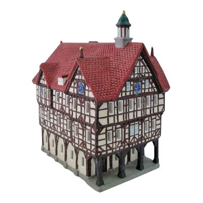 Wurm Lichthaus Rathaus Bad Urach van Porselein, Kleurrijk (B/H/D) 14x22x20cm