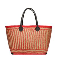 PE Florence Bozaka Rieten Mand rood  Damestas - thumbnail