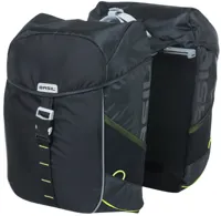Dubbele fietstas Basil Miles Double Bag MIK 34 liter - zwart/lime
