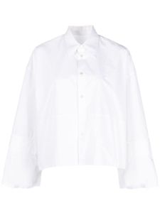 MM6 Maison Margiela chemise en coton à coupe crop - Blanc