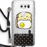 Sleep All Day: LG V30 Transparant Hoesje met koord