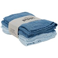 Pippi Luierdoeken Diapers Junior 65 X 65 Cm Katoen Blauw 4 Stuks - thumbnail
