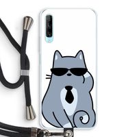 Cool cat: Huawei P Smart Pro Transparant Hoesje met koord