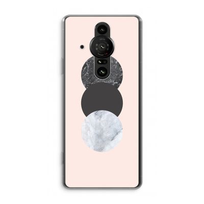 Marmeren cirkels: Sony Xperia Pro-I Transparant Hoesje