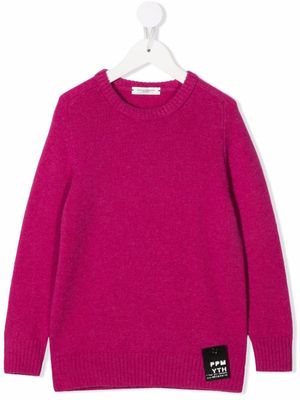 Paolo Pecora Kids pull en maille fine - Rose