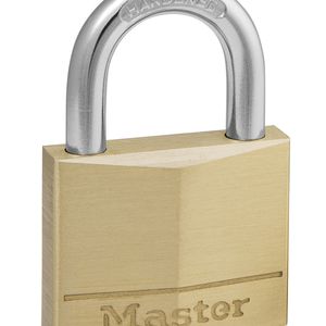 Masterlock 40mm - 22mm hardened steel shackle, 6mm diam. - double locking - 4-pin - 140EURD