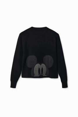 Trui met patch van Mickey Mouse - BLACK - XS