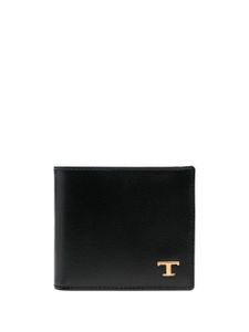 Tod's portefeuille pliant en cuir - Noir