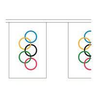 2x Olympische spelen vlaggenlijn   -