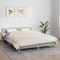 Verzwaringsdeken 220x235 cm 15 kg stof lichtcrèmekleurig