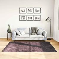 VidaXL Vloerkleed wasbaar anti-slip 120x180 cm antracietkleurig