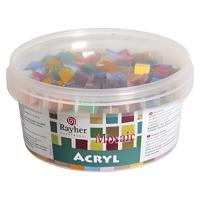 Mozaiek steentjes - glitter kleuren - 300 gram - mozaieken - hobby stenen