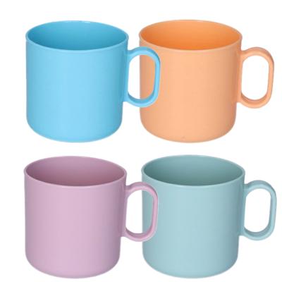 Plasticforte onbreekbare Drinkbekers - kunststof - 320 ml - 8x stuks - kinderen - mix kleuren