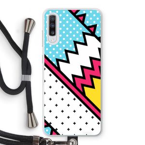 Pop Art #2: Samsung Galaxy A70 Transparant Hoesje met koord