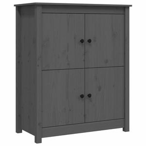 vidaXL Dressoir 83x41,5x100 cm massief grenenhout grijs