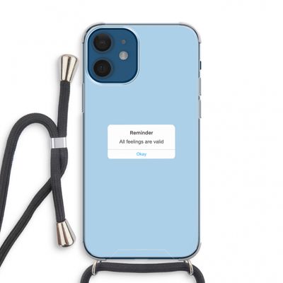 Reminder: iPhone 12 mini Transparant Hoesje met koord