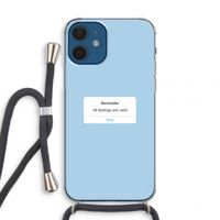 Reminder: iPhone 12 mini Transparant Hoesje met koord