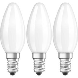 OSRAM 4058075819375 LED-lamp Energielabel E (A - G) E14 Kaars 4 W = 40 W Warmwit (Ø x l) 35 mm x 100 mm Filament / Retro-LED 3 stuk(s)